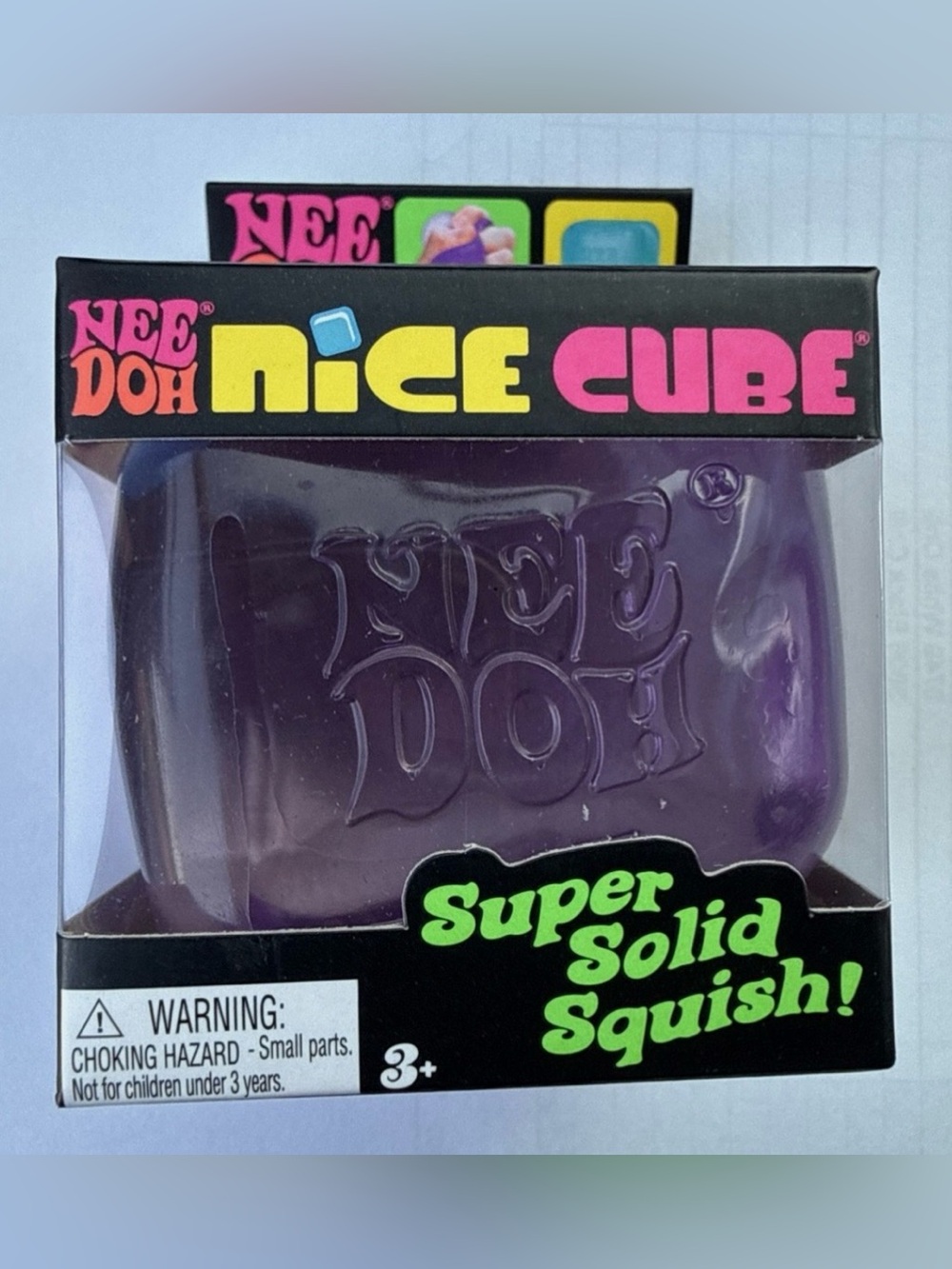 NeeDoh Super Solid Squish - Nice cube purple. Stress Relief Toy. TikTok viral - Picture 4 of 7
